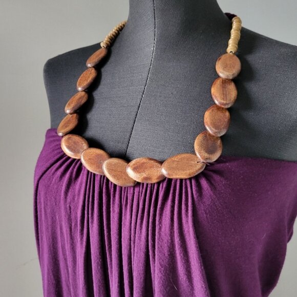 Lotus Halter Mini Summer Dress Sz S/M - Picture 3 of 11